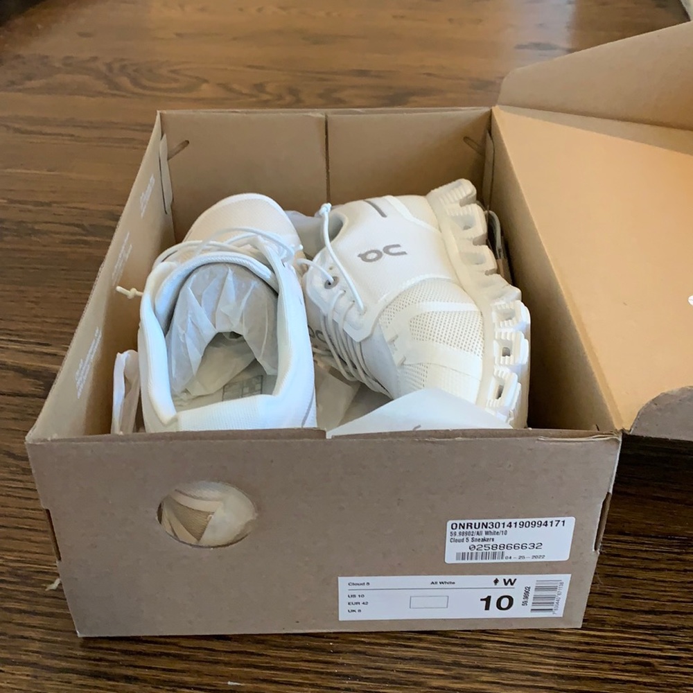 Brand New On Cloud Bright White Sneakers- Women